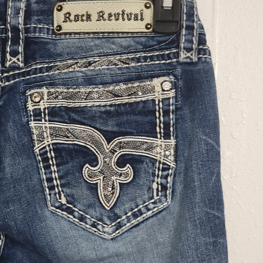 Rock Revival Women's Jeans Size 30 Jazlyn - Picture 7 of 11